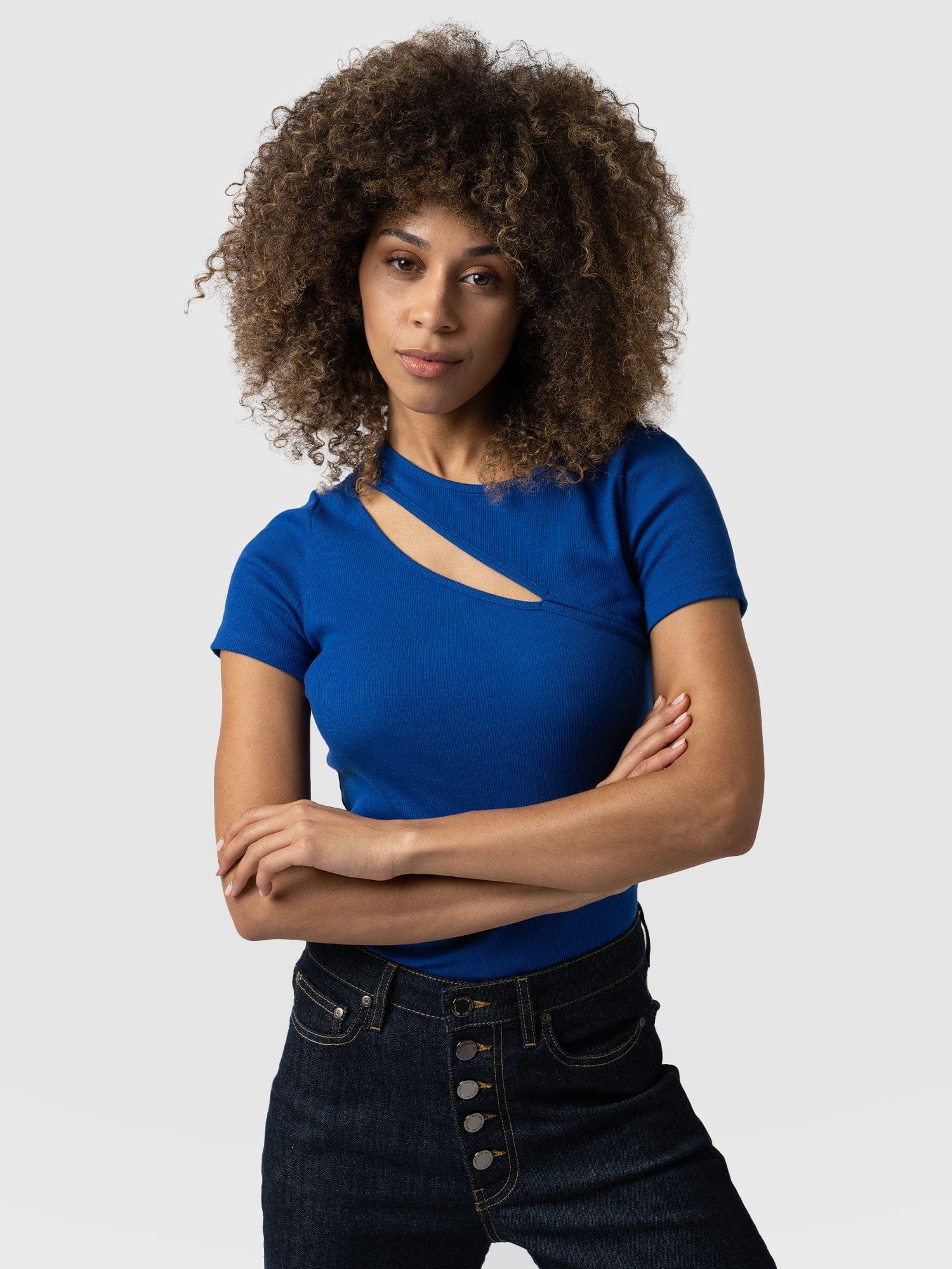 Reveal Tee Cobalt Blue - Women's T-shirts | Saint + Sofia® UK